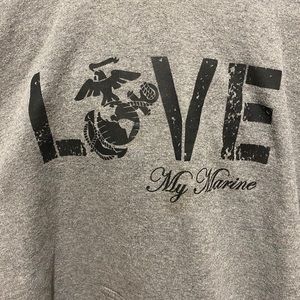 Love my marine hoodie